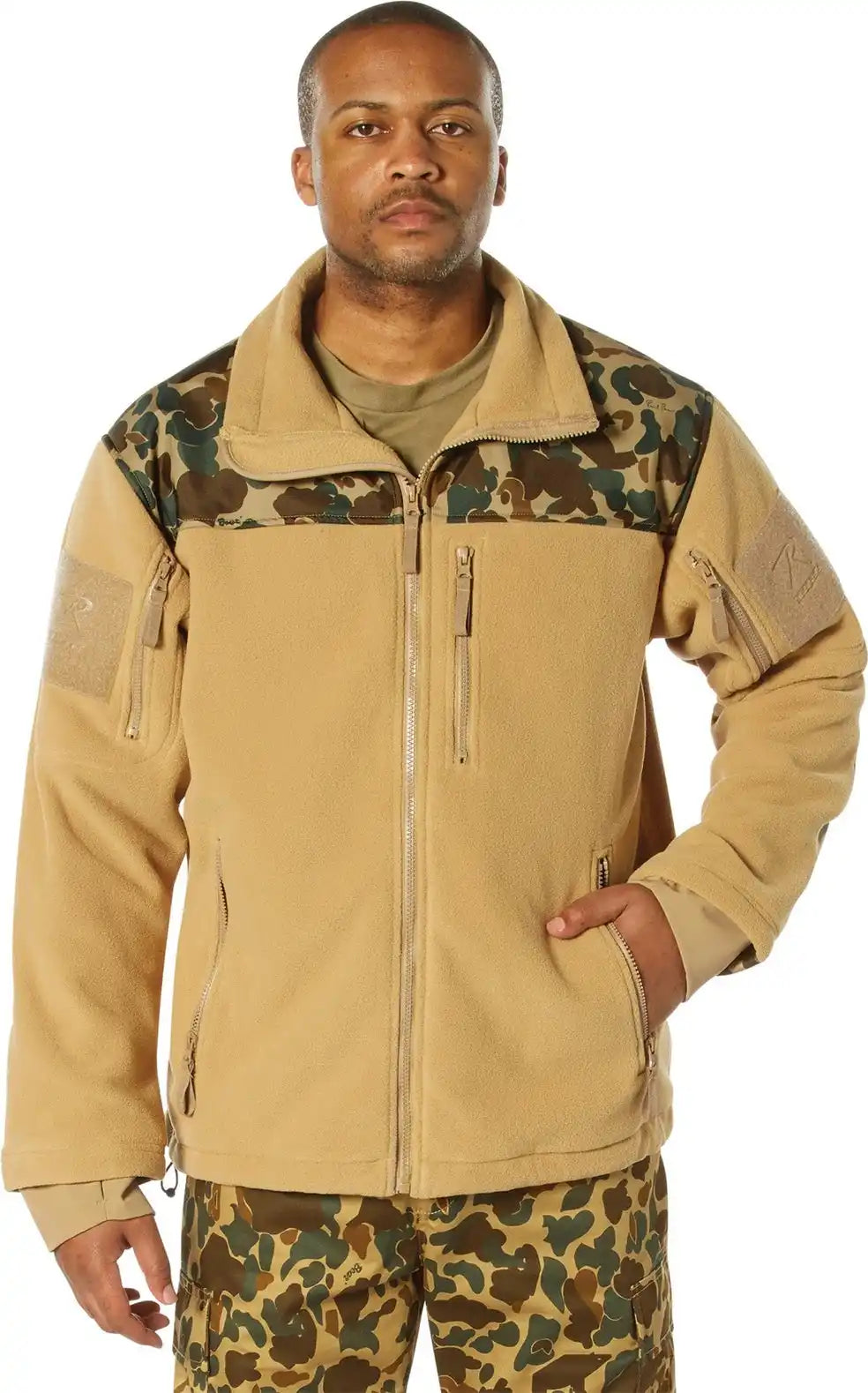 Rothco x Bear Archery Fred Camo Spec Ops Tactical Fleece Jacket - s