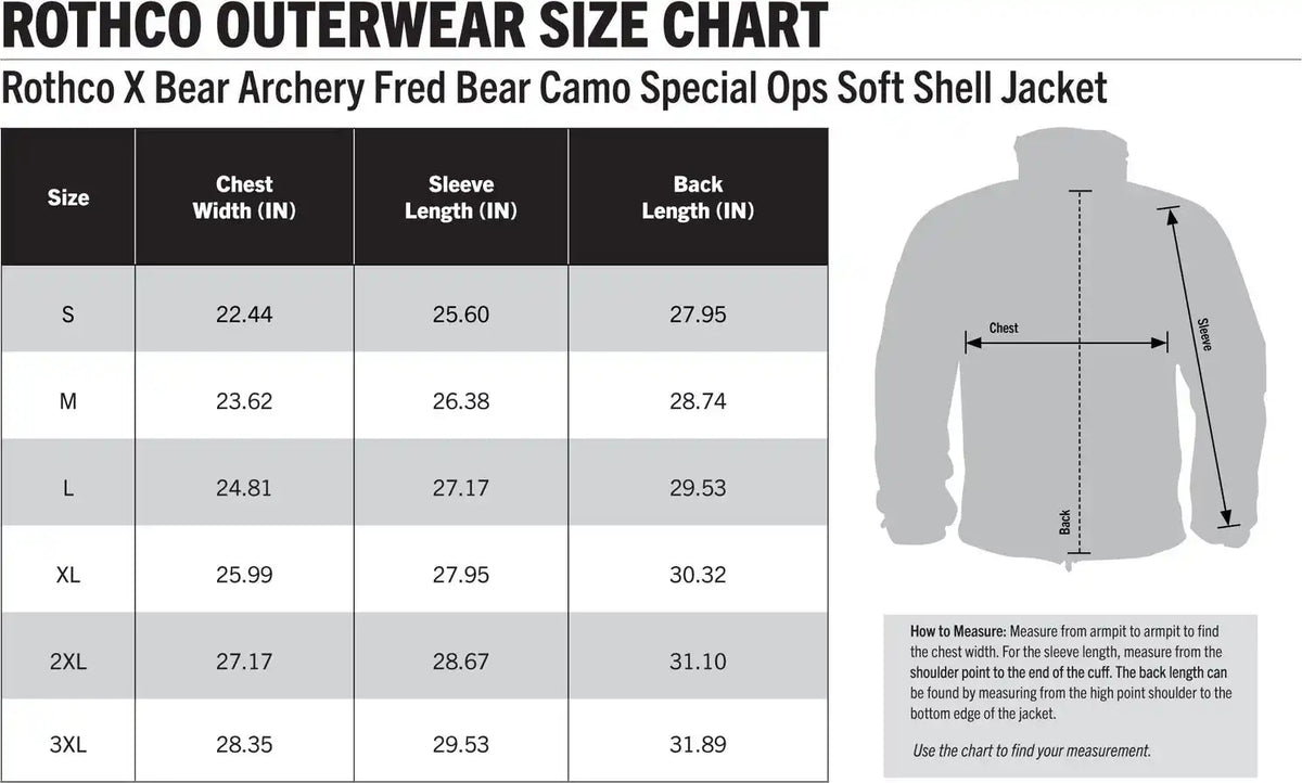 Rothco x Bear Archery Fred Camo Special Ops Soft Shell Jacket