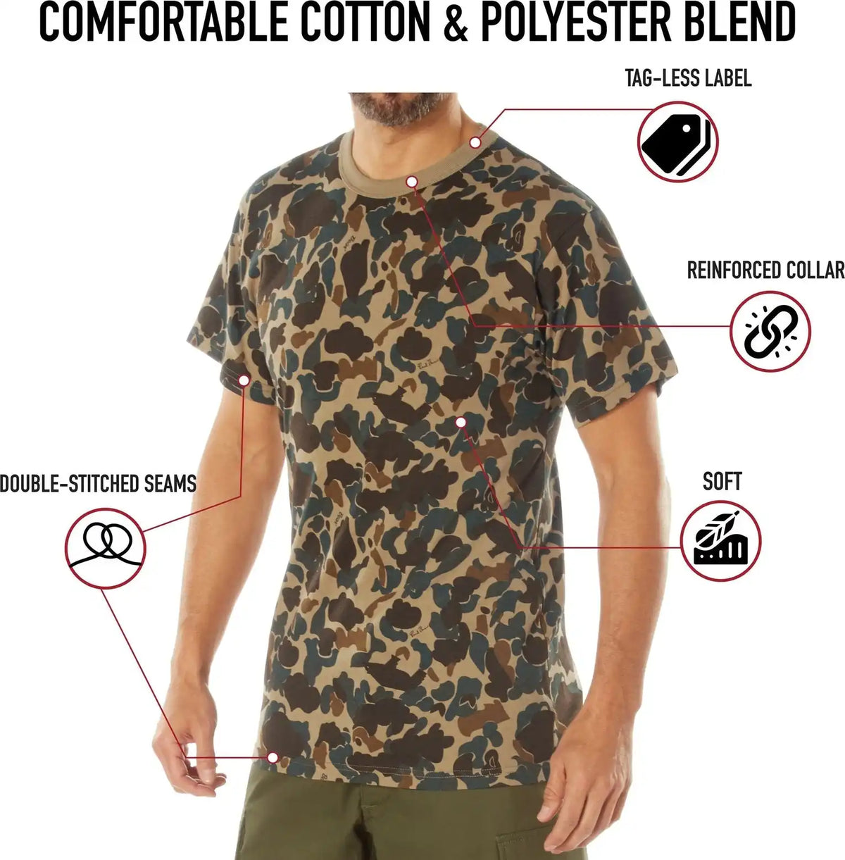 Rothco x Bear Archery Fred Camo t Shirt