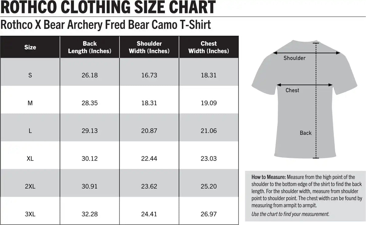 Rothco x Bear Archery Fred Camo t Shirt