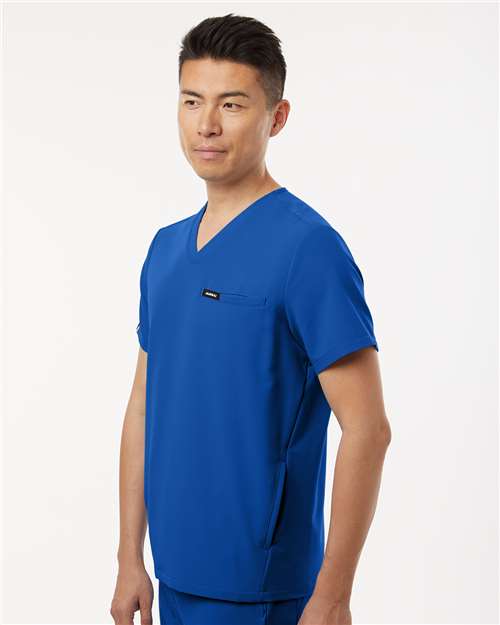 Royal Blue Platt 3-Pocket Scrub V-Neck Top - M10002