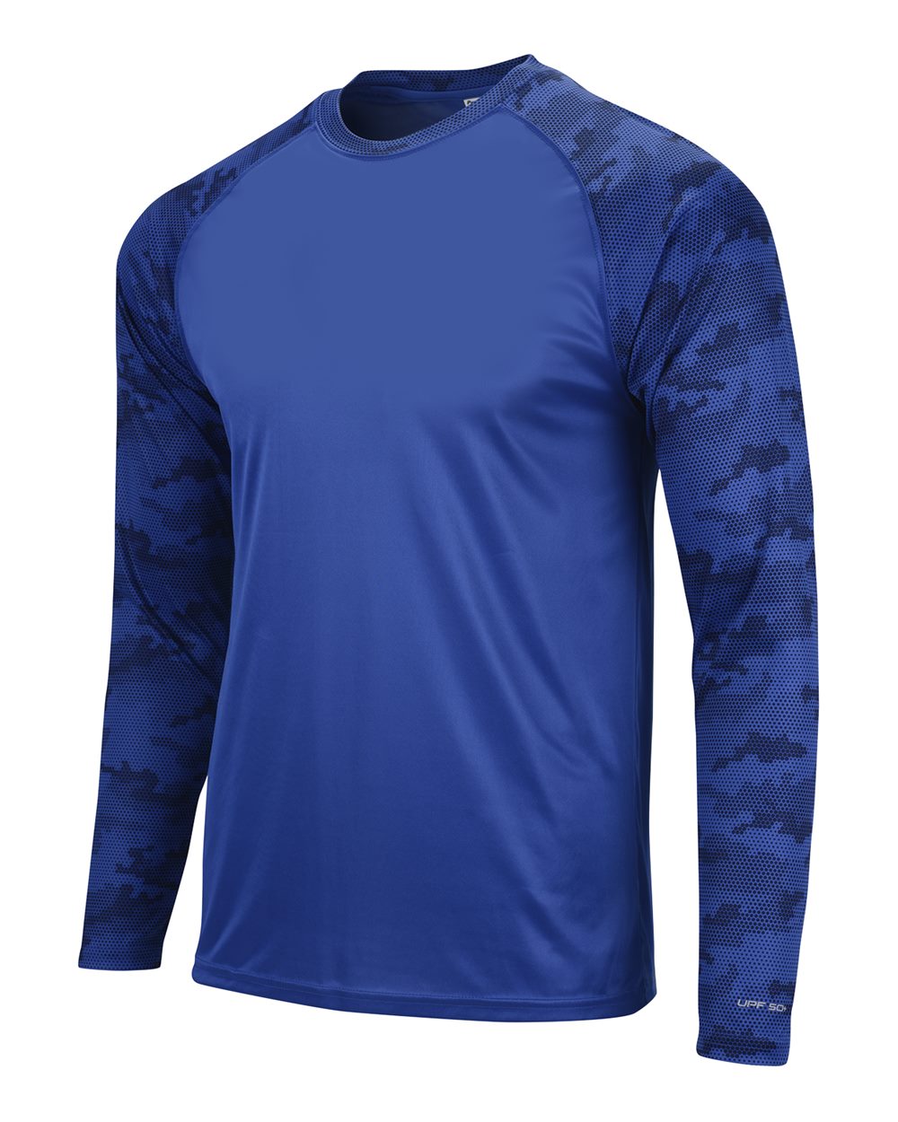 Royal Cayman Performance Camo Colorblocked Long Sleeve T-Shirt - 216
