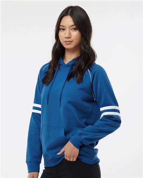Royal Women's Varsity Fleece Piped Hooded Sweatshirt - 8645