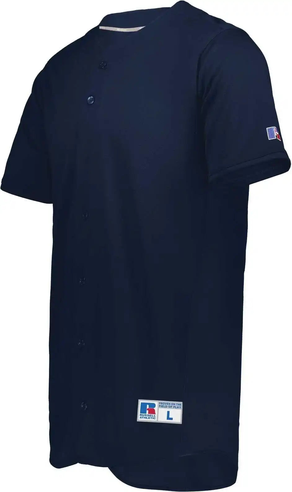 Russell 235jmm Five Tool Full-button Front Baseball Jersey - Navy