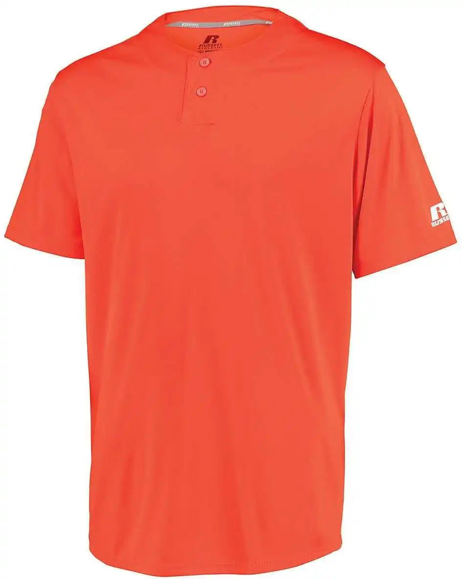 Russell 3r7x2m Performance Two-button Solid Jersey - Burnt Orange