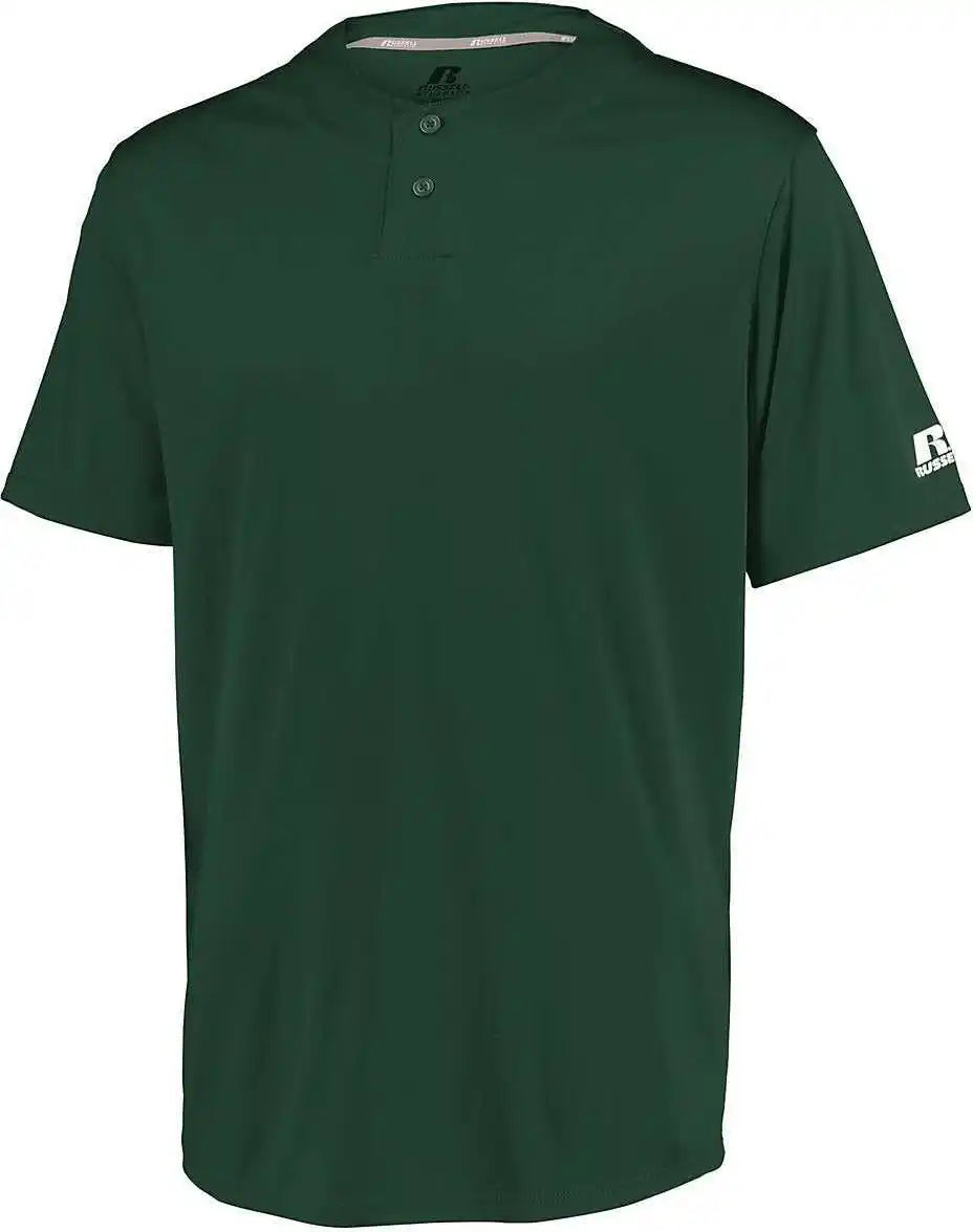 Russell 3r7x2m Performance Two-button Solid Jersey - Dark Green