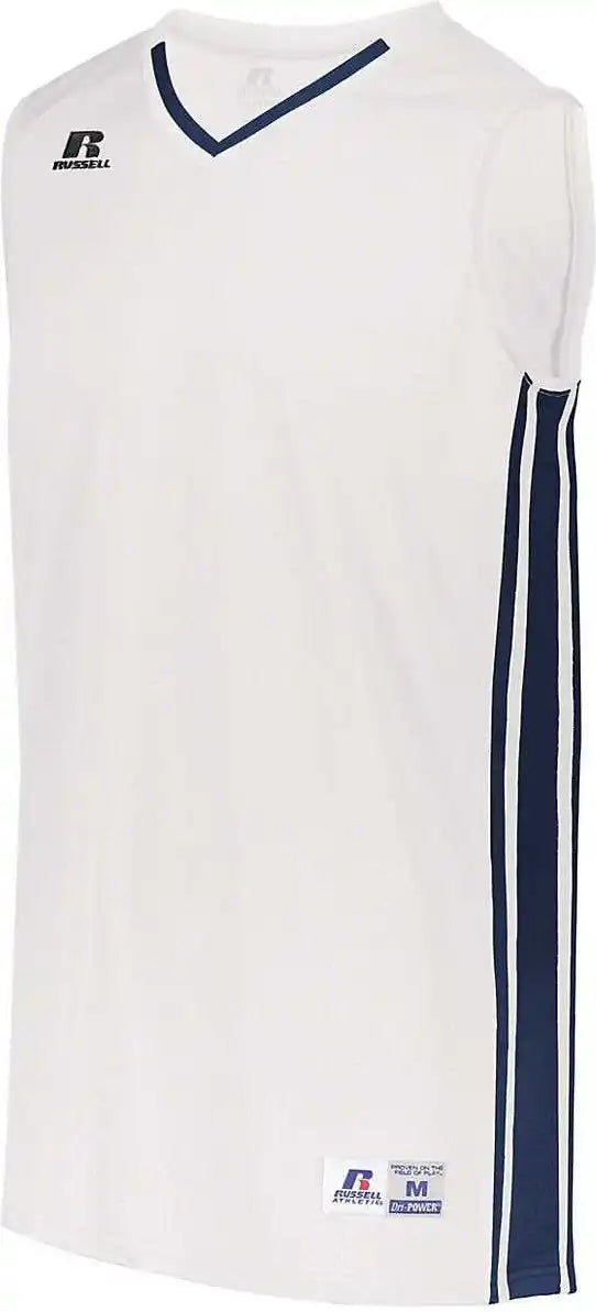Russell 4b1vtm Legacy Basketball Jersey - White Navy