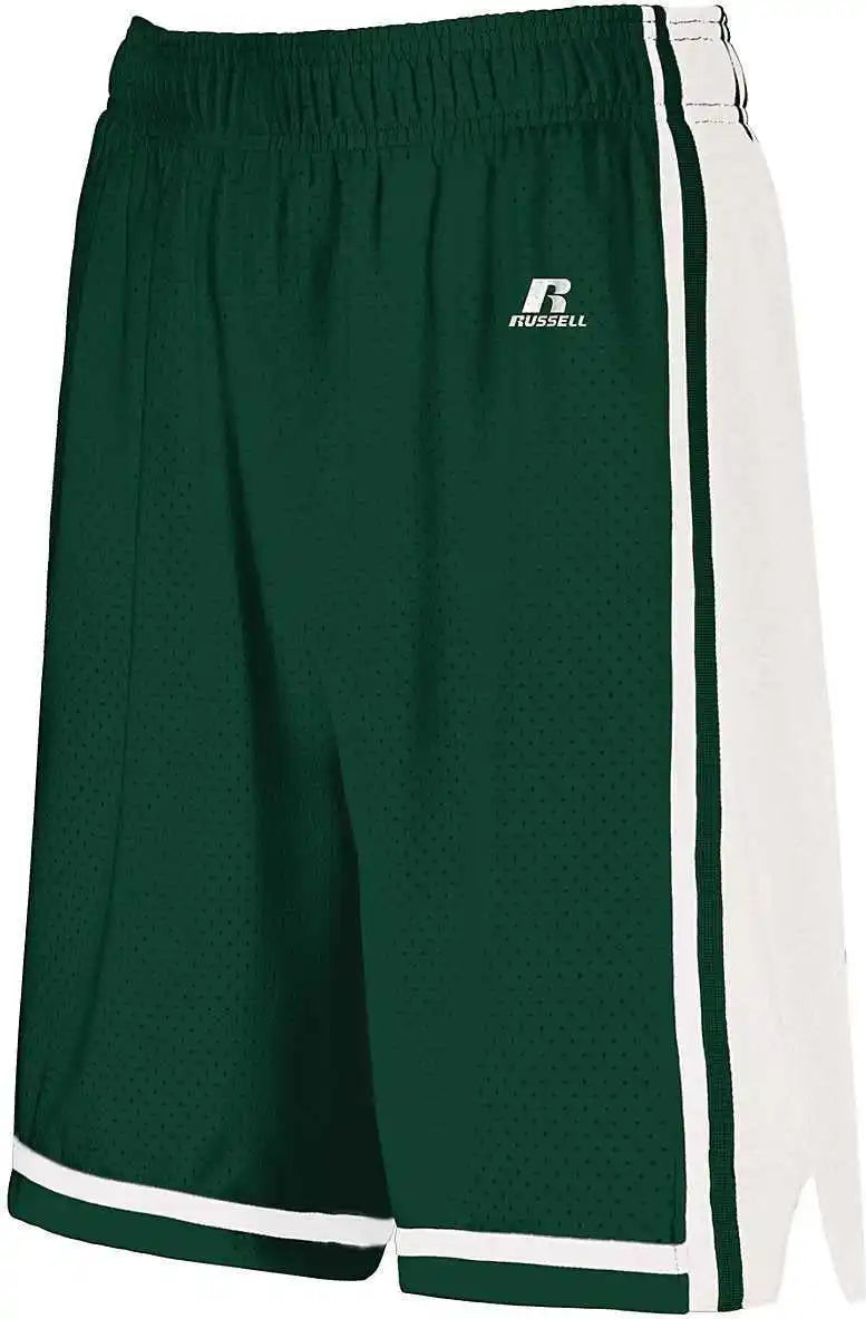 Russell 4b2vtx Ladies Legacy Basketball Shorts - Dark Green White