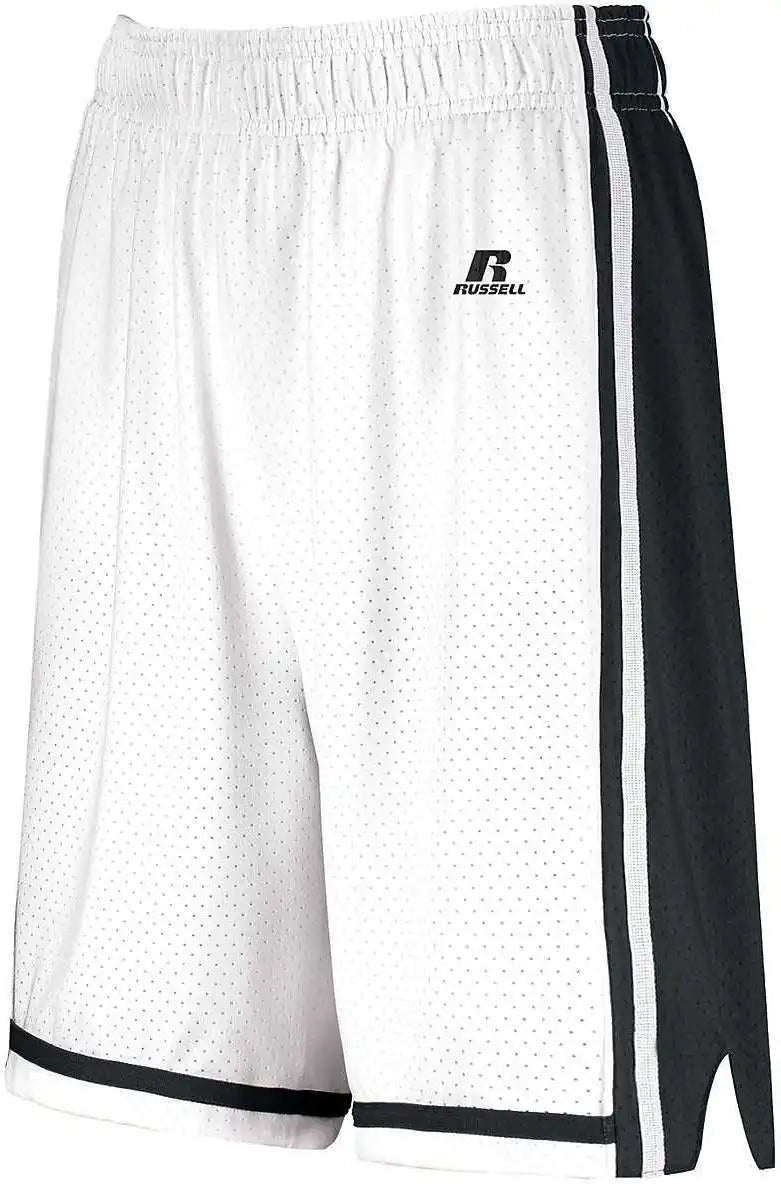 Russell 4b2vtx Ladies Legacy Basketball Shorts - White Black