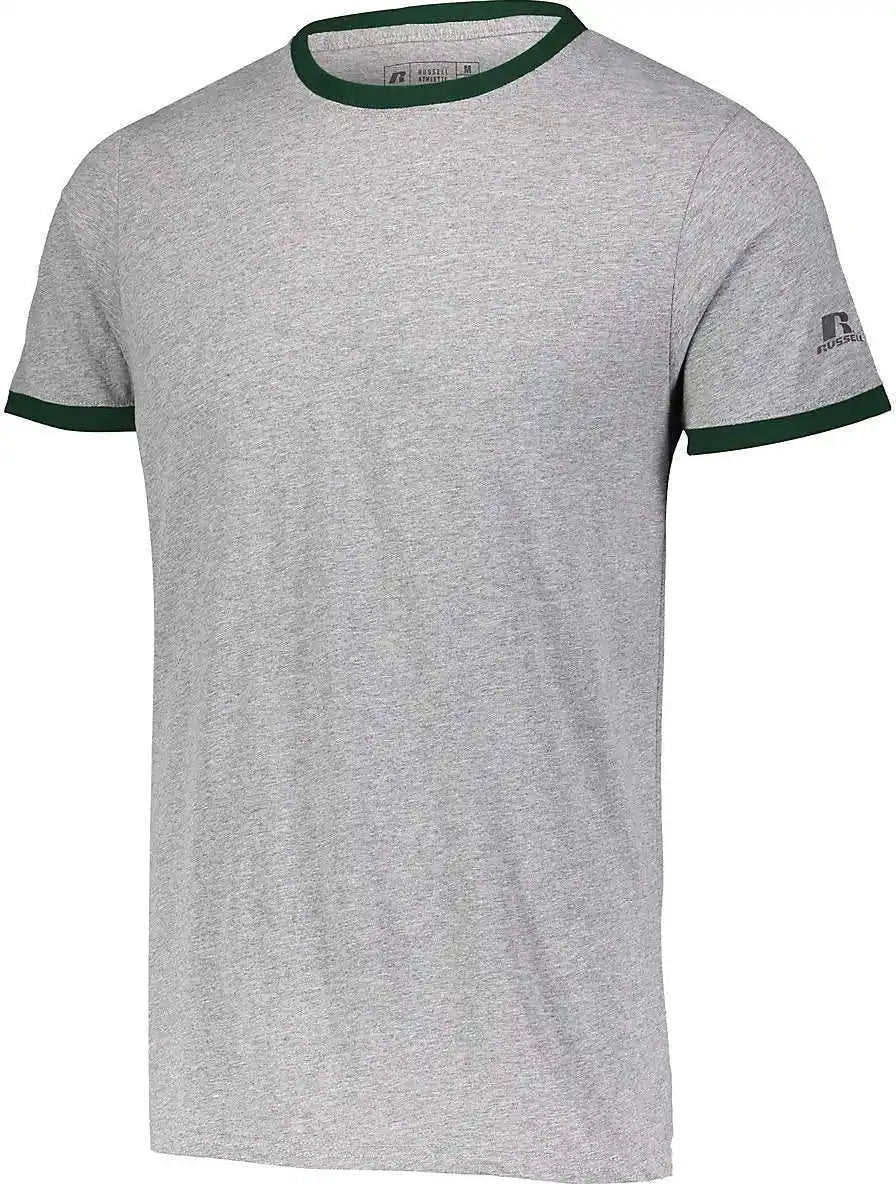 Russell 64rttm Essential Ringer Tee - Oxford Dark Green
