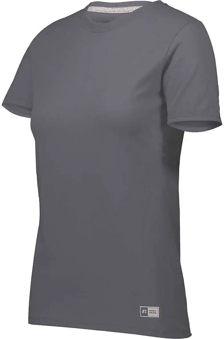 Russell 64sttx Ladies Essential Tee - Black Heather - Dark Gray / Xs