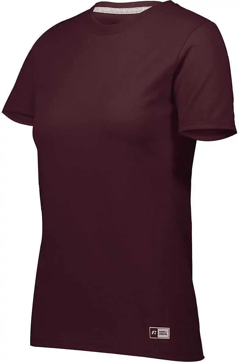 Russell 64sttx Ladies Essential Tee - Maroon - Xs