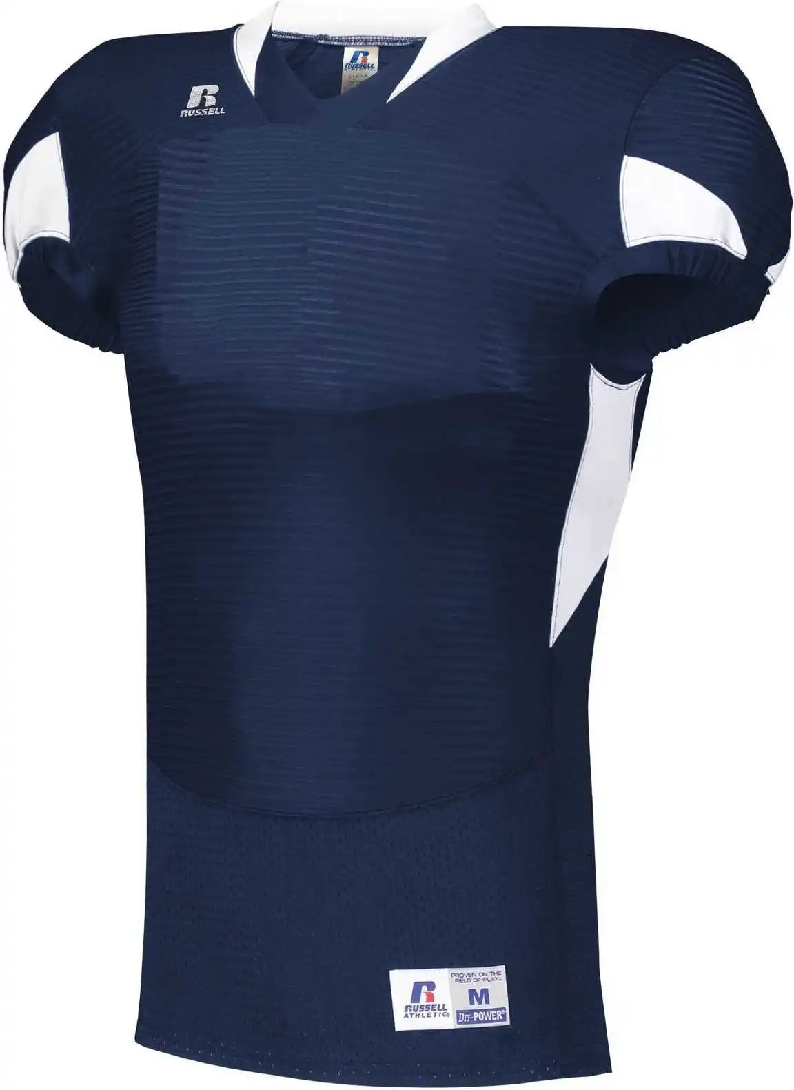 Russell S81xcm Waist Length Football Jersey - Navy White