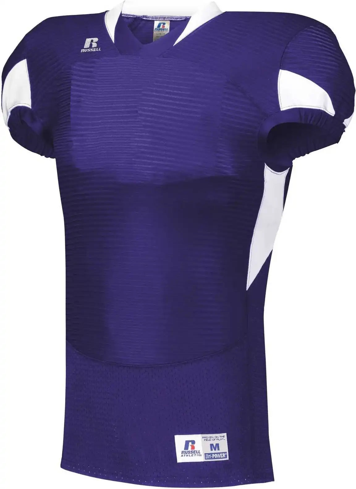 Russell S81xcm Waist Length Football Jersey - Purple White