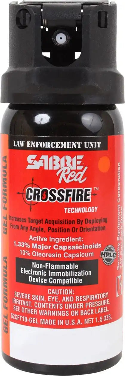 Sabre Red Crossfire Law Enforcement Gel Pepper Spray 1.5 Oz