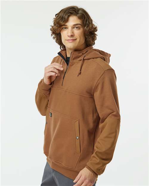 Saddle Mission Quarter-Zip Hooded Pullover - 7349