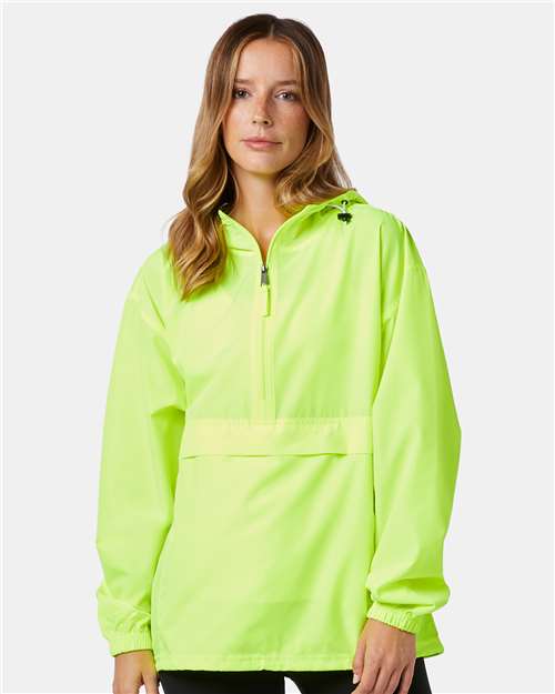 Safety Green Packable Anorak Jacket - CO200
