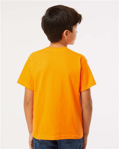 Safety Orange Youth Gold Soft Touch T-Shirt - 4850