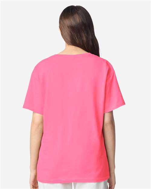 Safety Pink Light Cotton Youth T-Shirt - 3000B