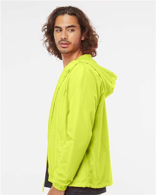 Safety Yellow Lightweight Windbreaker Full-Zip Jacket - EXP54LWZ
