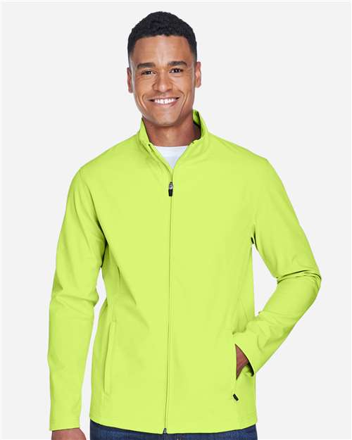 Safety Yellow Men's Leader Soft Shell Jacket - TT80