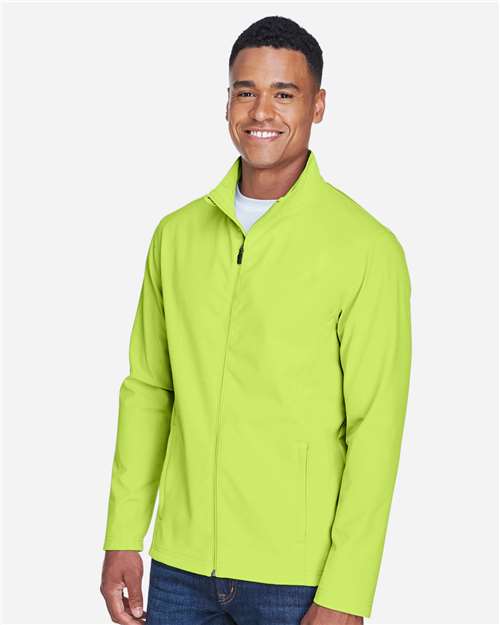 Safety Yellow Men's Leader Soft Shell Jacket - TT80