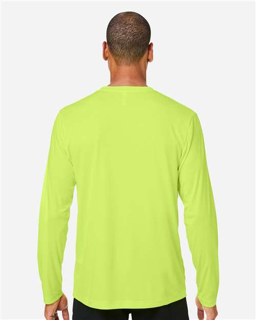 Safety Yellow Unisex Capital Long Sleeve Performance T-Shirt - CE10L