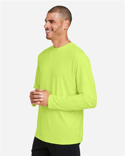 Safety Yellow Unisex Capital Long Sleeve Performance T-Shirt - CE10L