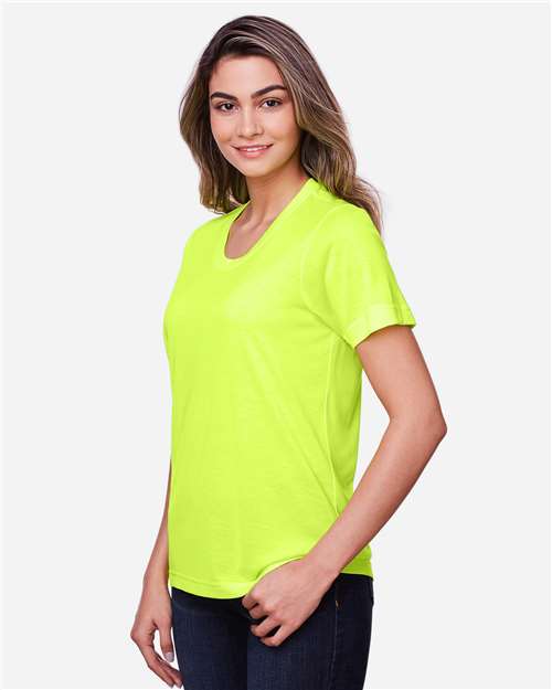Safety Yellow Women's Fusion ChromaSoft™ Performance T-Shirt - CE111W