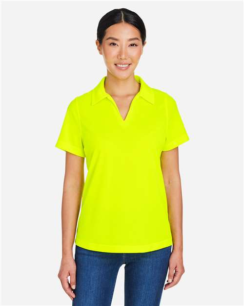 Safety Yellow Women's Market Snag Protect Mesh Polo - CE104W