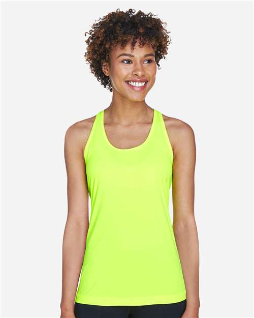 Safety Yellow Women's Zone Performance Racerback Tank - TT11WRC