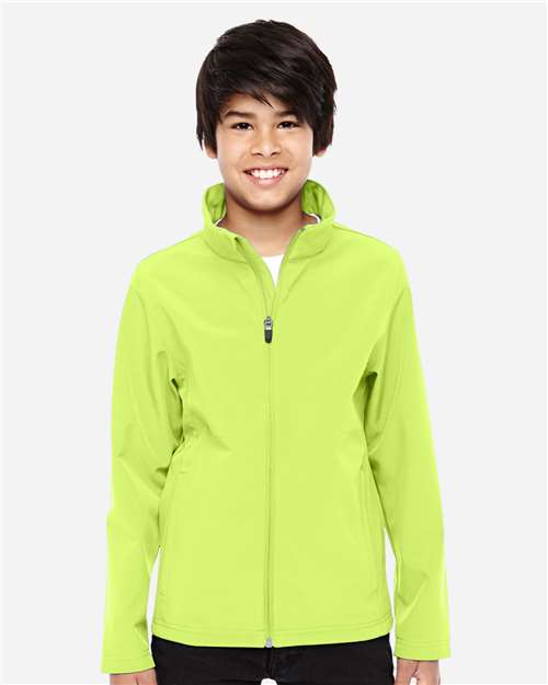 Safety Yellow Youth Leader Soft Shell Jacket - TT80Y