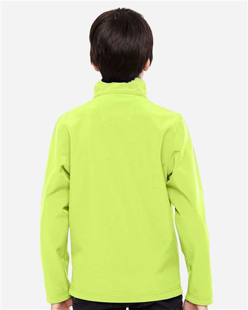 Safety Yellow Youth Leader Soft Shell Jacket - TT80Y