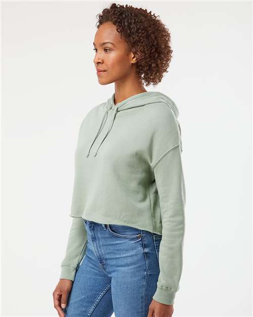 Sage Women’s Lightweight Crop Hooded Sweatshirt - AFX64CRP