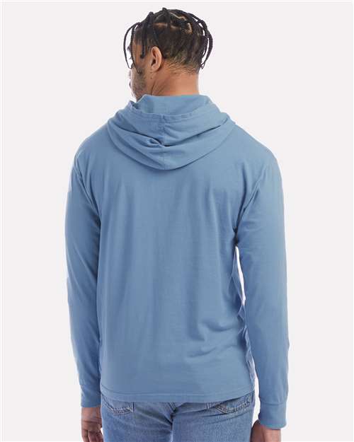 Saltwater Garment-Dyed Jersey Hooded Long Sleeve T-Shirt - GDH280