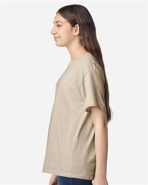 Sand Light Cotton Youth T-Shirt - 3000B