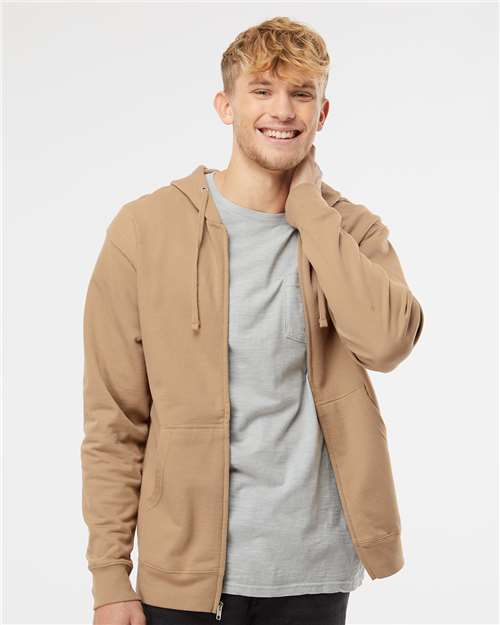Sandstone Midweight Full-Zip Hooded Sweatshirt - SS4500Z