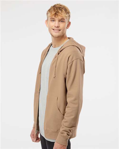Sandstone Midweight Full-Zip Hooded Sweatshirt - SS4500Z
