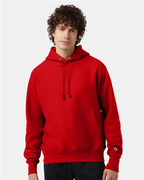 Scarlet Reverse Weave® Hooded Sweatshirt - S101