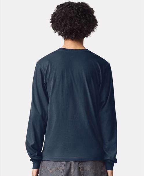 Sea Blue Fine Jersey Long Sleeve Tee - 2007