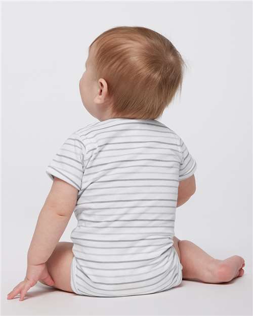 Shadow Stripe Infant Fine Jersey Bodysuit - 4424