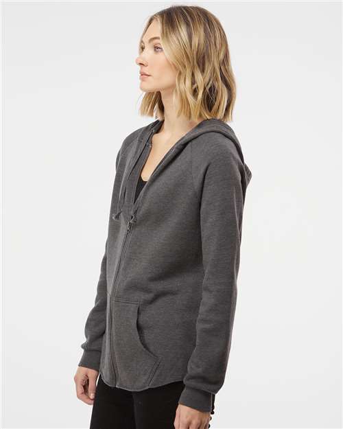 Shadow Women's California Wave Wash Full-Zip Hooded Sweatshirt - PRM2500Z