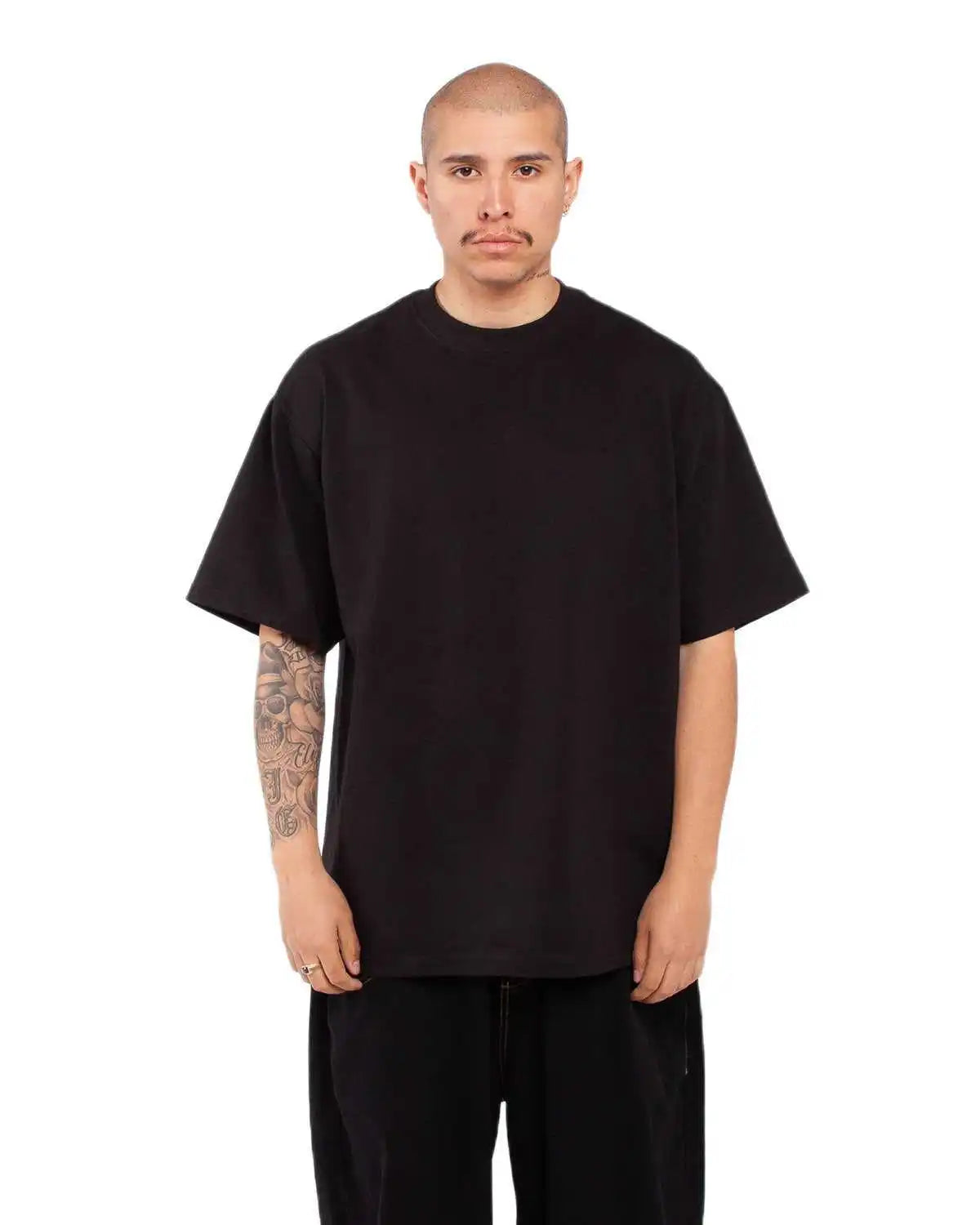 Shaka Wear Shmhss Adult 75 Oz Max Heavyweight T-shirt - Black