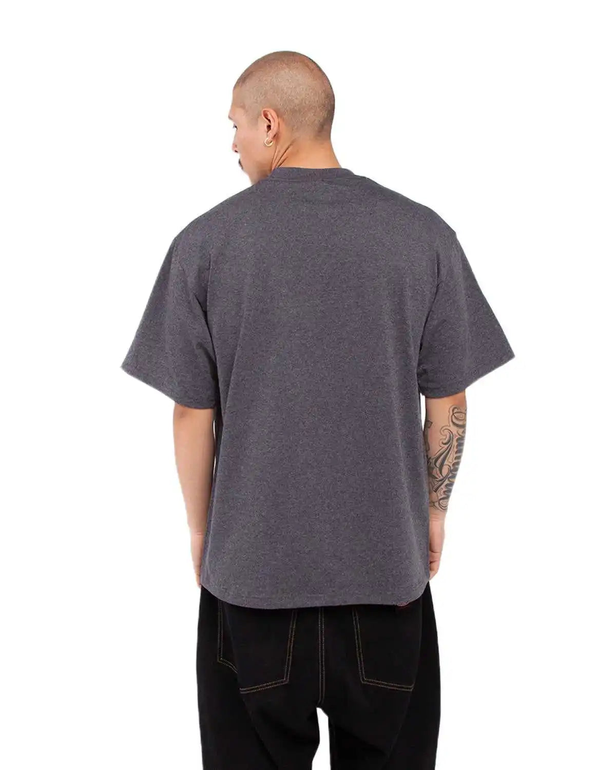 Shaka Wear Shmhss Adult 75 Oz Max Heavyweight T-shirt - Charcoal Gray Heather