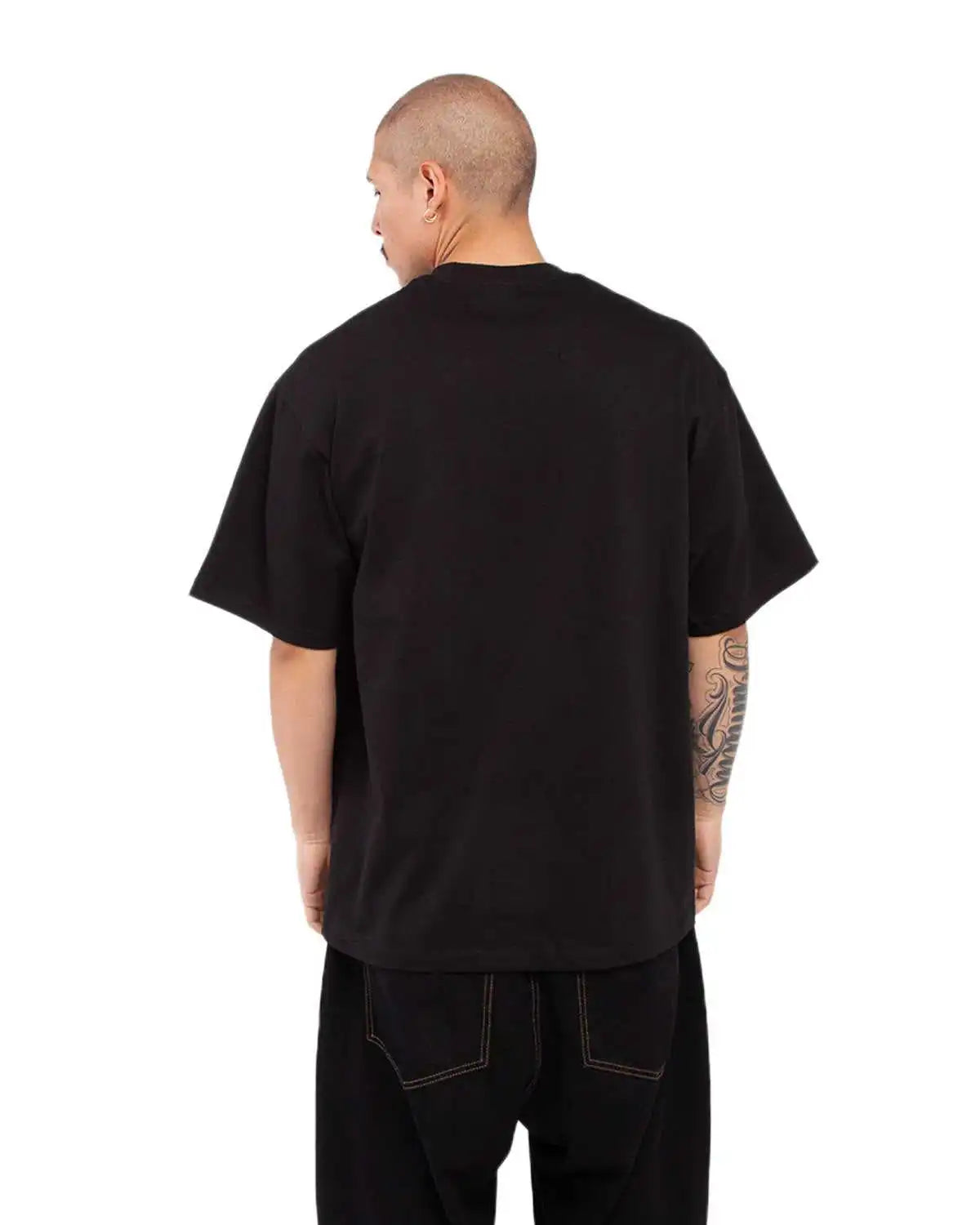 Shaka Wear Shmhss Adult 75 Oz Max Heavyweight T-shirt - Black