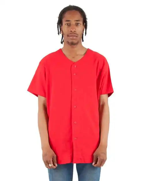 Shaka Wear Shbbj Baseball Jersey - Red - s