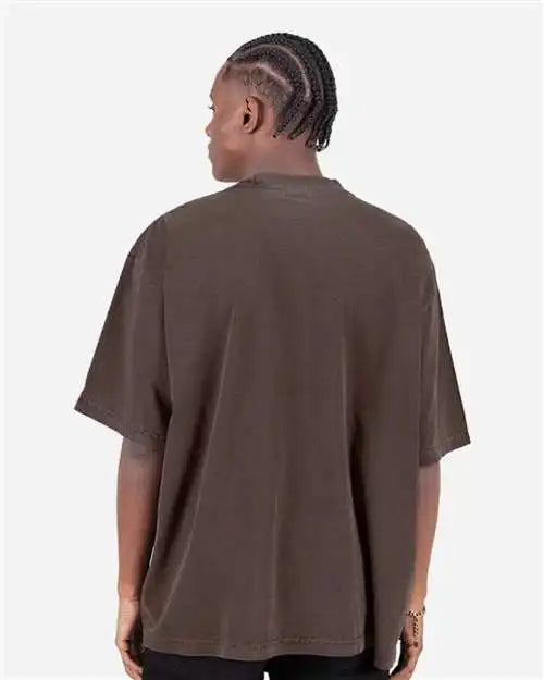 Shaka Wear Shgdd Garment-dyed Drop-shoulder T-shirt - Mocha - s