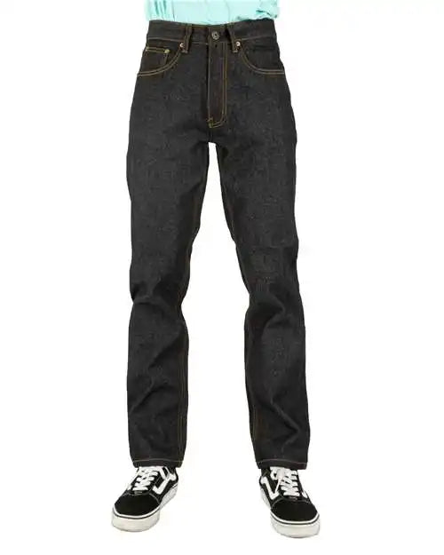 Shaka Wear Shrdj Raw Denim Straight-leg Jean Pants - Indigo_38 - 30