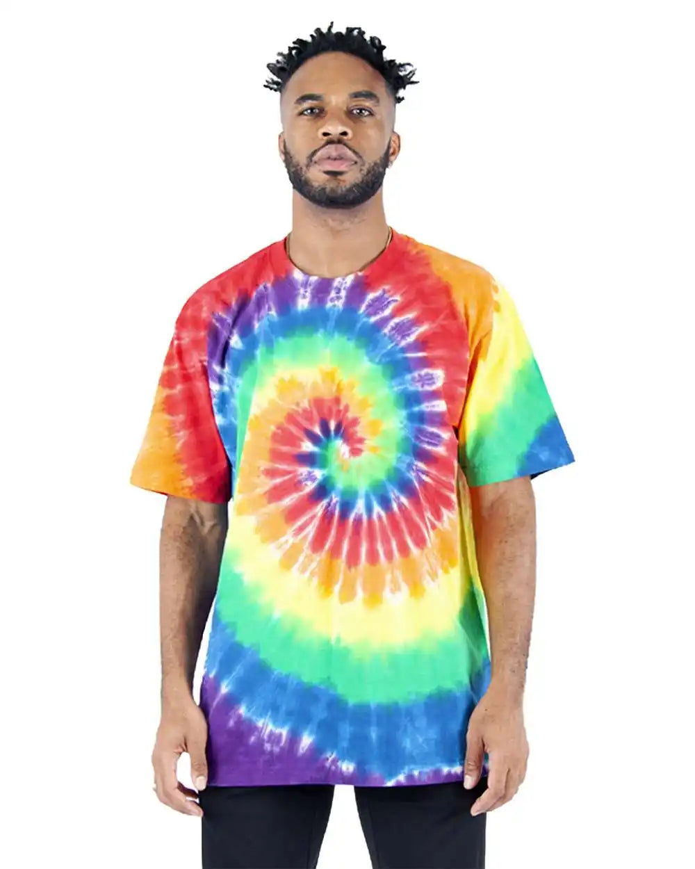 Shaka Wear Shtdss Heavyweight Tie-dye T-shirt - Classic Rainbow - s