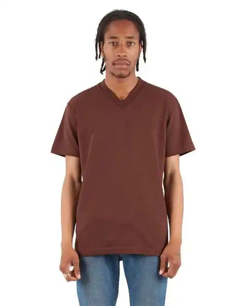Shaka Wear Shvee V-neck T-shirt - Brown - s